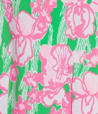 Lilly Pulitzer Kathy Performance Twill Point Collar Sleeveless Pearl Dress