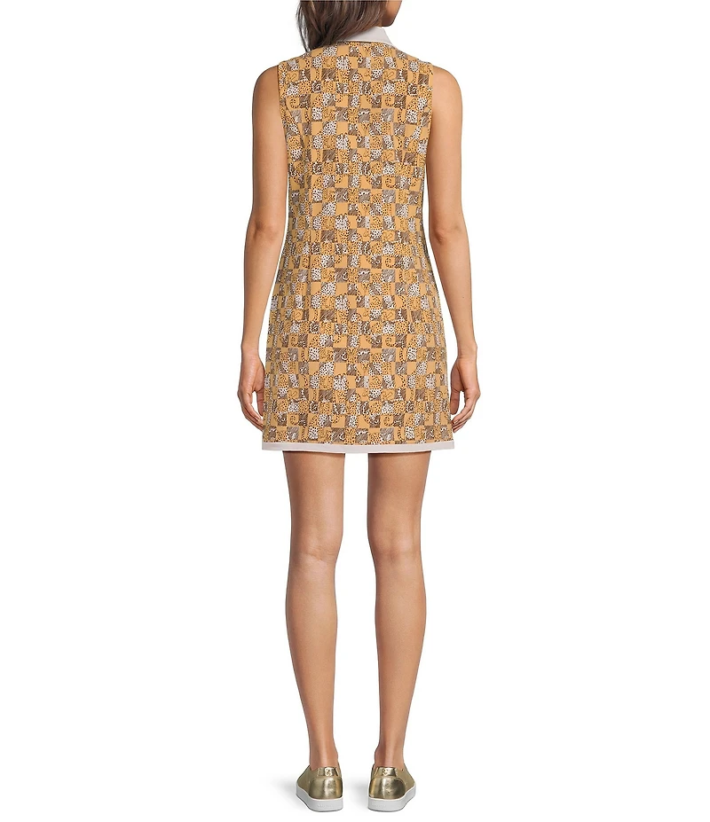 Lilly Pulitzer Kathy Stretch Twill Notch Neck Sleeveless UPF 50+ Dress