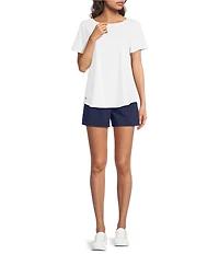 Lilly Pulitzer Key West Soft Blend Jersey Boat Neck Short Sleeve Top