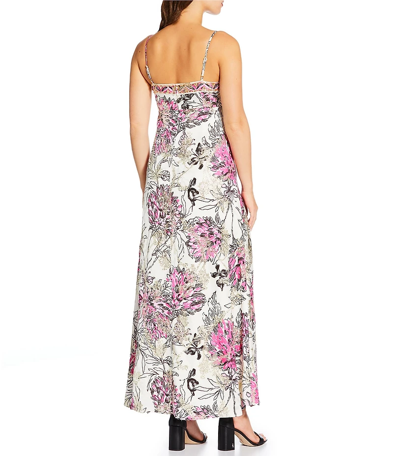 Lilly Pulitzer Kristi Jacquard Square Neck Sleeveless Fit-And-Flare Maxi Dress