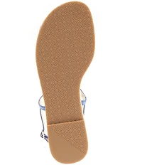 Lilly Pulitzer Leena Leather Bamboo Ornament T-Strap Thong Sandals