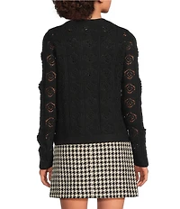 Lilly Pulitzer Lenalie Combed Cotton Knit Crew Neck Long Sleeve Cardigan