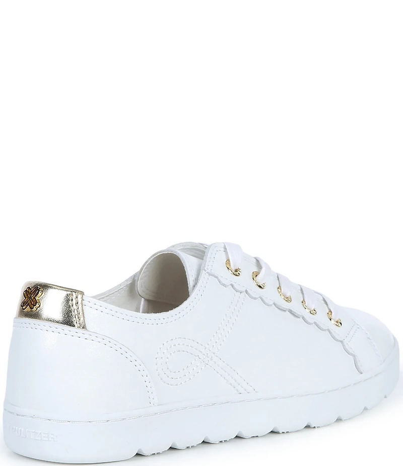 Lilly Pulitzer Lilly Leather Lace Up Sneakers