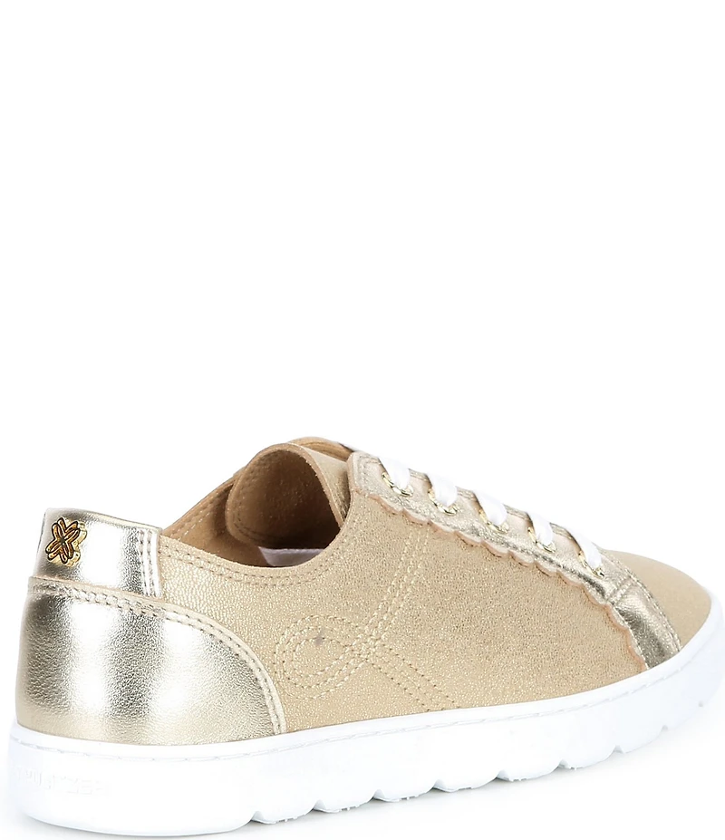 Lilly Pulitzer Lilly Metallic Leather Lace Up Sneakers