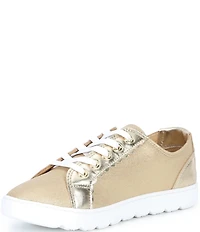 Lilly Pulitzer Lilly Metallic Leather Lace Up Sneakers