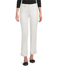 Lilly Pulitzer Liza Shimmer Denim High Rise Crop Flare Pants