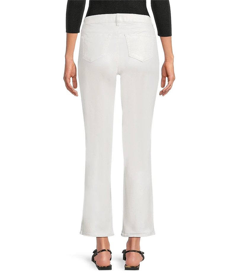 Lilly Pulitzer Liza Shimmer Denim High Rise Crop Flare Pants