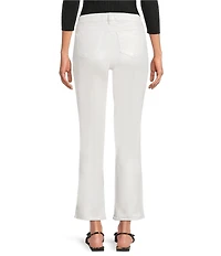 Lilly Pulitzer Liza Shimmer Denim High Rise Crop Flare Pants