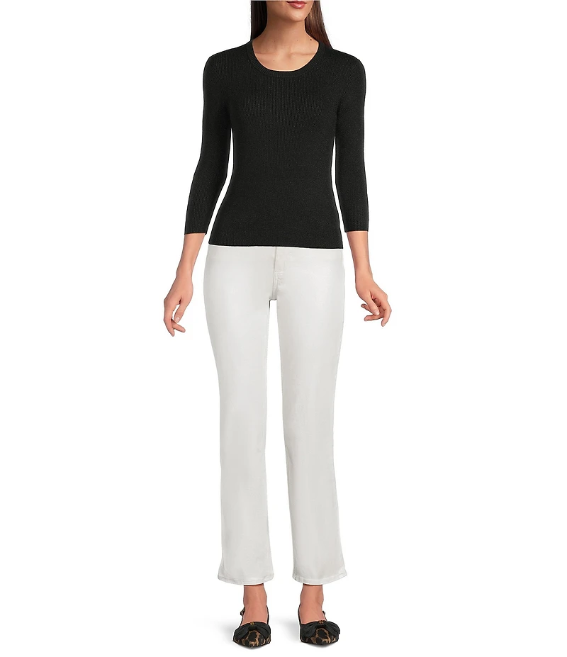 Lilly Pulitzer Liza Shimmer Denim High Rise Crop Flare Pants