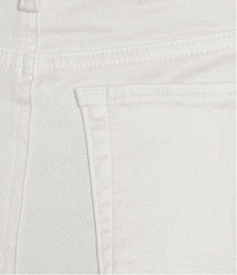 Lilly Pulitzer Liza Shimmer Denim High Rise Crop Flare Pants