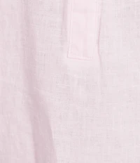 Lilly Pulitzer Mialeigh Linen Notch V-Neck Elbow Sleeve Top