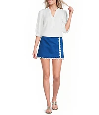 Lilly Pulitzer Michelina Wave Jacqaurd Mid-Rise Straight Skort