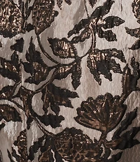 Lilly Pulitzer Noir Pineapple Coordinating Metallic Jacquard High-Rise Fit And Flare Midi Skirt