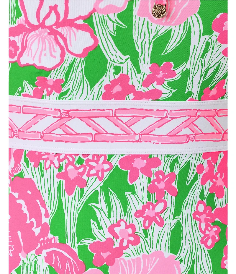 Lilly Pulitzer Palma Border Print One Piece Swimsuit