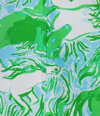 Lilly Pulitzer Payson Galloping Gals Print Cowl Neck Sleeveless Shift Mini Dress