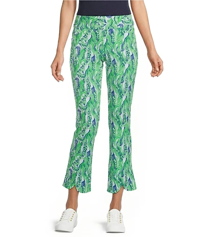 Lilly Pulitzer Performance Twill Lilly Of The Valley Print Kick Flare Pants