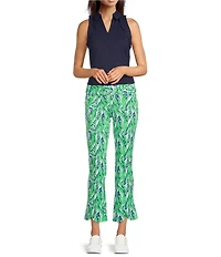 Lilly Pulitzer Performance Twill Lilly Of The Valley Print Kick Flare Pants