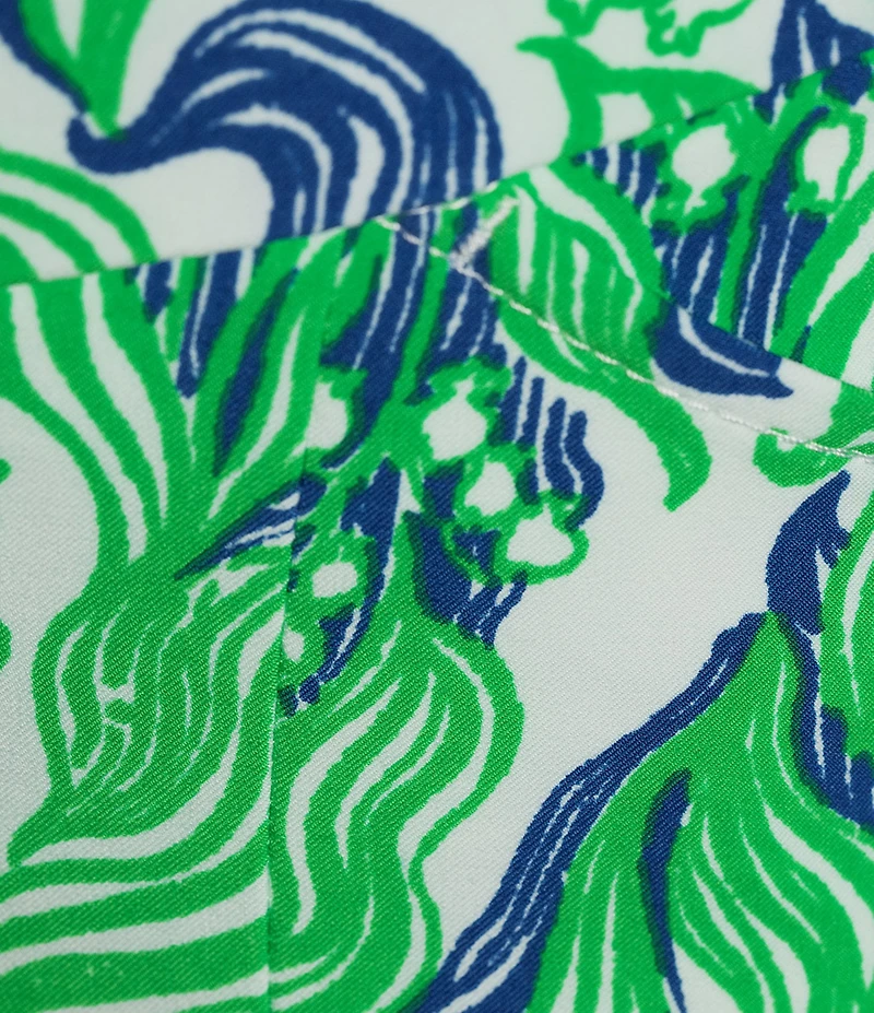 Lilly Pulitzer Performance Twill Lilly Of The Valley Print Kick Flare Pants