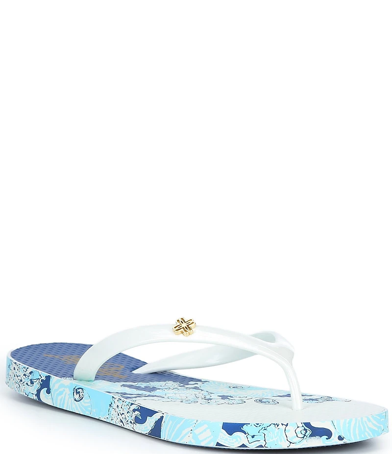 Lilly Pulitzer Vinyl Printed EVA Flip Flops