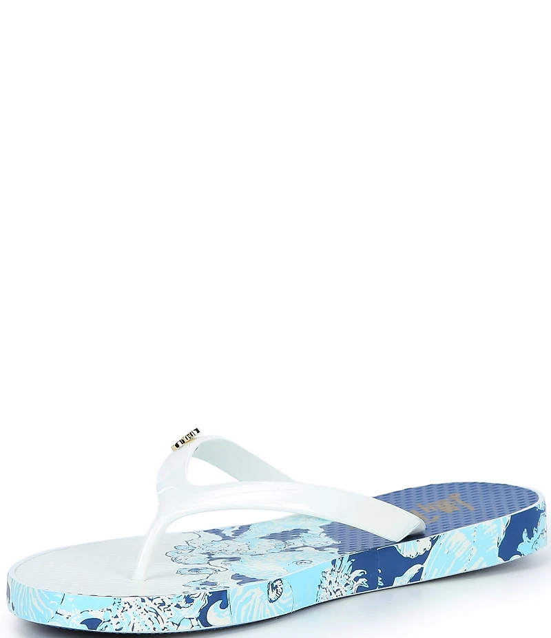 Lilly Pulitzer Vinyl Printed EVA Flip Flops