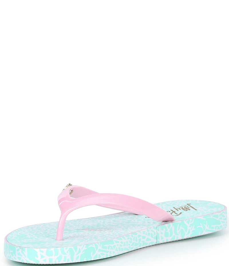 Lilly Pulitzer Vinyl Printed EVA Flip Flops