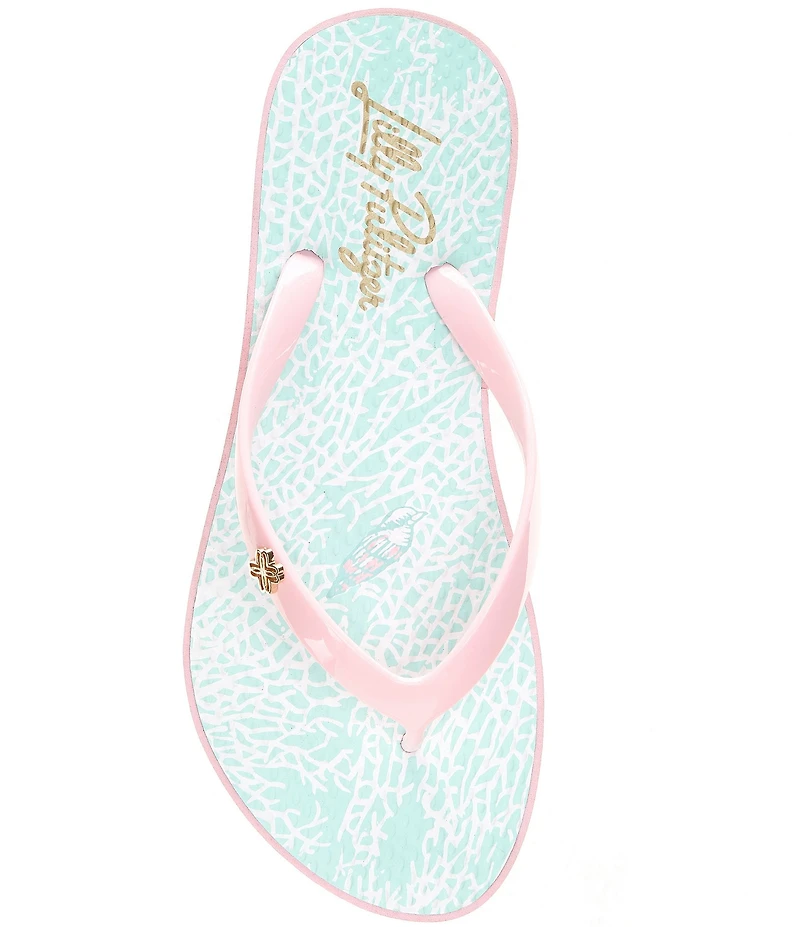 Lilly Pulitzer Vinyl Printed EVA Flip Flops
