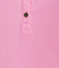 Lilly Pulitzer Ronson Knit Split V-Neck Short Puff Sleeve Top