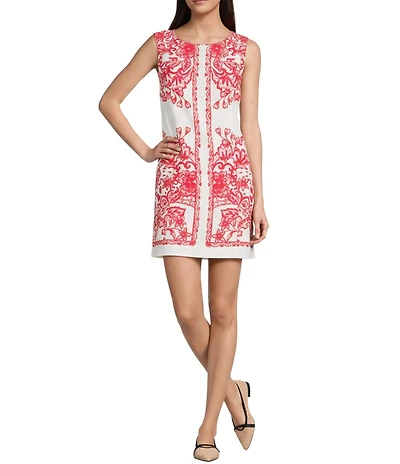 Lilly Pulitzer Sadie Spicy Socialite Round Neck Sleeveless Shift Romper