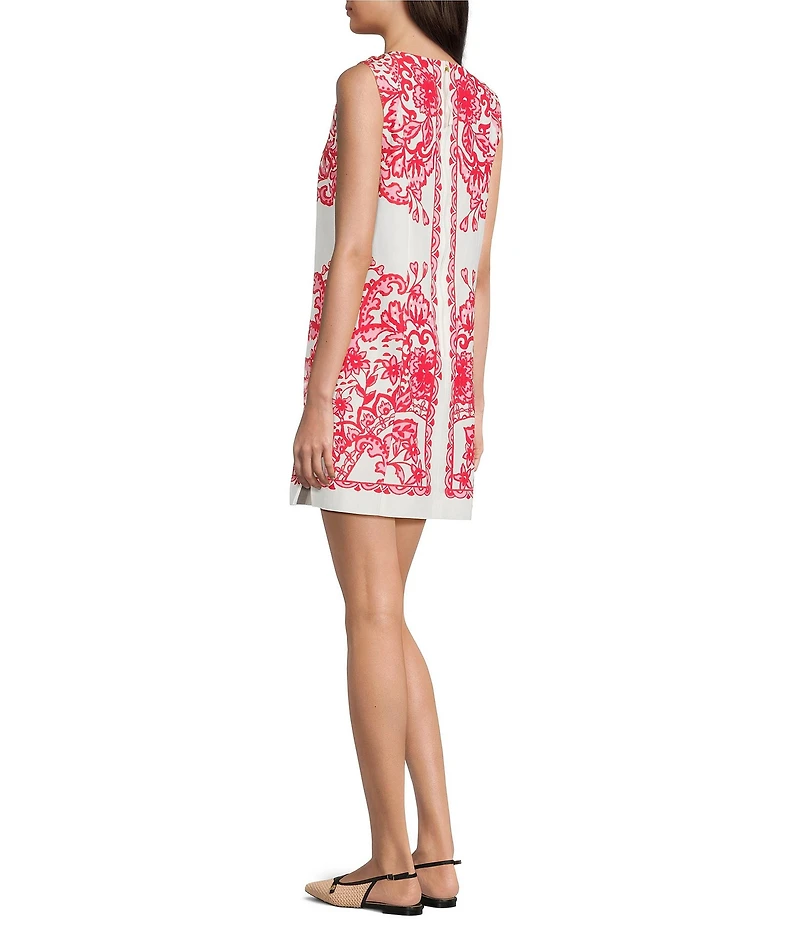 Lilly Pulitzer Sadie Spicy Socialite Round Neck Sleeveless Shift Romper