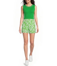 Lilly Pulitzer Sarissa Double Cloth High-Rise Stretch Shorts