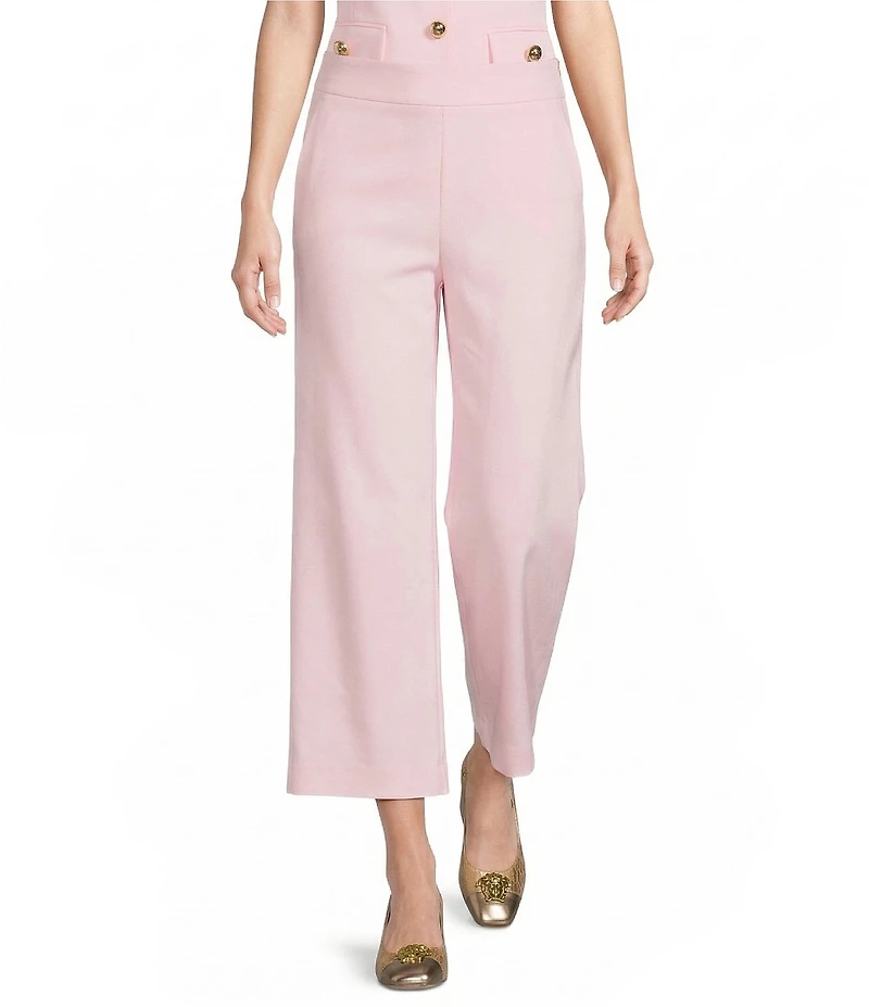 Lilly Pulitzer Sarissa High Rise Stretch Double Cloth Wide Leg Crop Pants