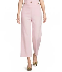 Lilly Pulitzer Sarissa High Rise Stretch Double Cloth Wide Leg Crop Pants