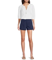 Lilly Pulitzer Sarissa Stretch High-Rise Shorts