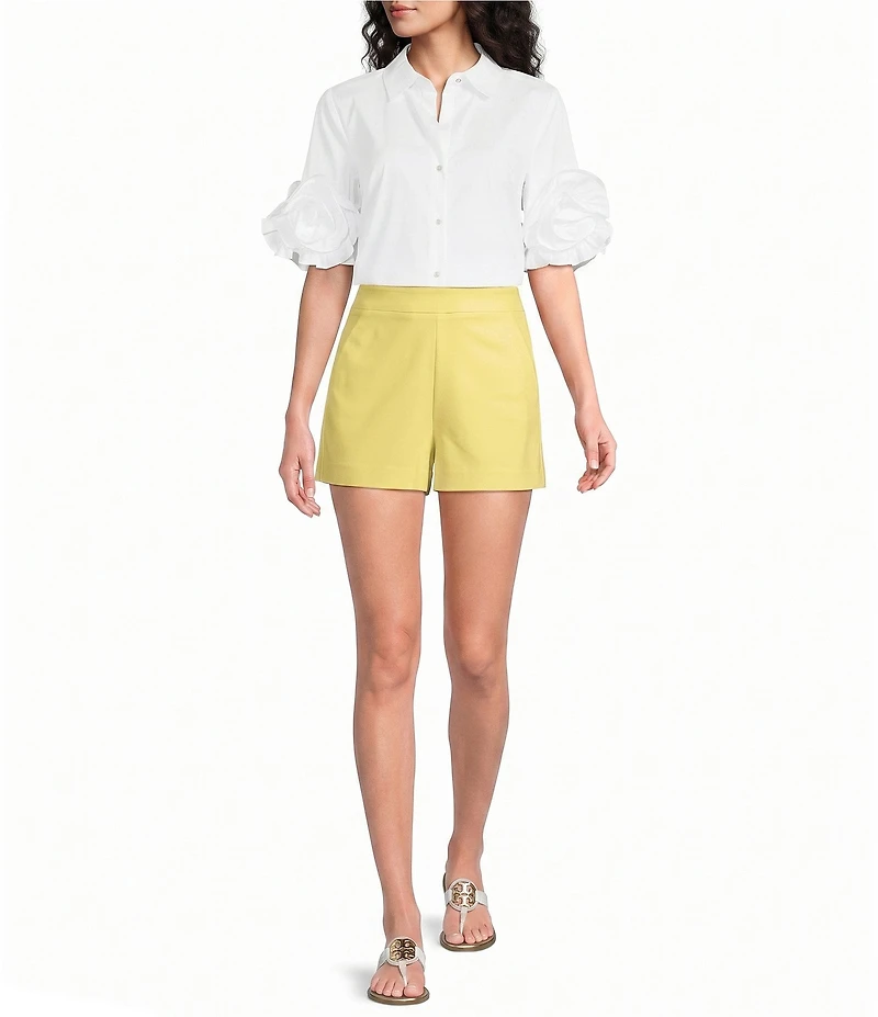 Lilly Pulitzer Sarissa Stretch High-Rise Straight Shorts
