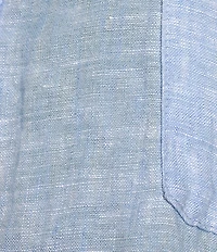 Lilly Pulitzer Sea View Woven Linen Point Collar Long Sleeve Button Down Shirt