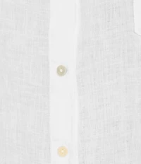 Lilly Pulitzer Sea View Woven Linen Point Collar Long Sleeve Button Down Shirt