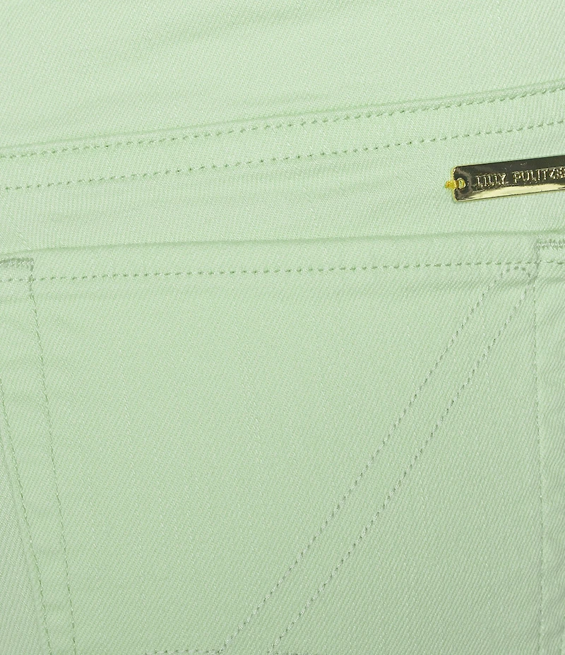 Lilly Pulitzer South Ocean High-Rise Lace Trim Skinny Jeans