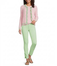 Lilly Pulitzer South Ocean High-Rise Lace Trim Skinny Jeans