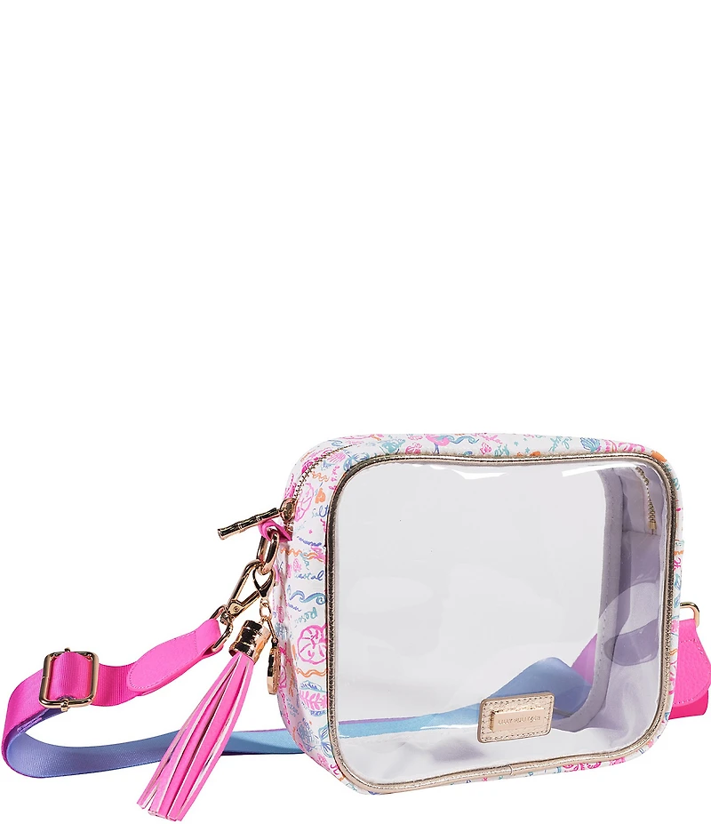 Lilly Pulitzer Summer Serenade Game Day Clear Crossbody Bag