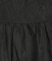 Lilly Pulitzer Sunset Bloom Embroidered Organza One-Shoulder Floral Applique Fit-And-Flare Midi Dress