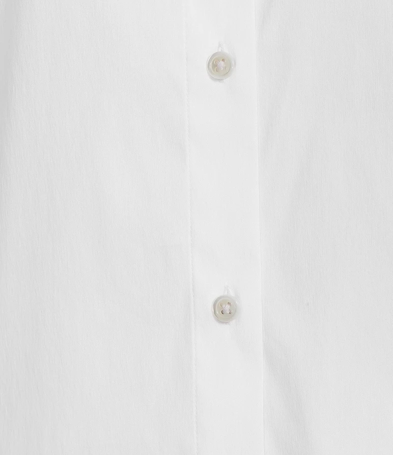 Lilly Pulitzer The Flower Perfect Poplin Collar V-Neck Short Sleeve Button Front Shirt