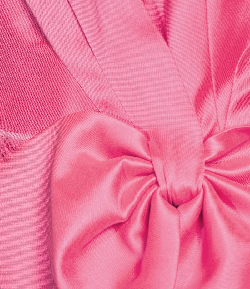 Lilly Pulitzer Tiernan Stretch Mikado Strapless Sleeveless Bow Midi Dress