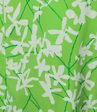 Lilly Pulitzer Tina Stretch Poplin Floral Print Square Neck Sleeveless Shift Maxi Romper