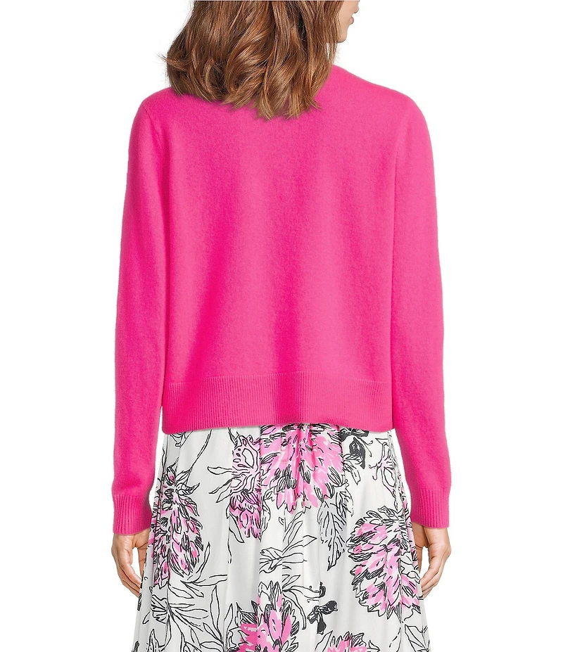 Lilly Pulitzer Tippery Cashmere Knit V-Neck Long Sleeve Button Front Cardigan