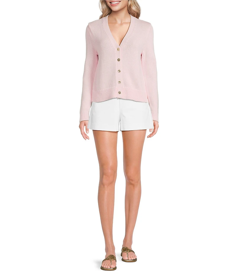 Lilly Pulitzer Tippery V-Neck Long Sleeve Button Front Cardigan