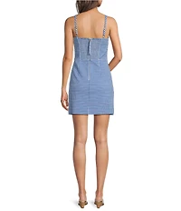 Lilly Pulitzer Veda Gingham Stretch Jacqaurd Sqaure Neck Sleeveless Skirted Romper