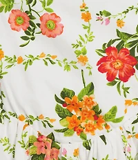 Line and Dot Anisa Floral Print Halter Neck Sleeveless A-Line Poplin Mini Dress