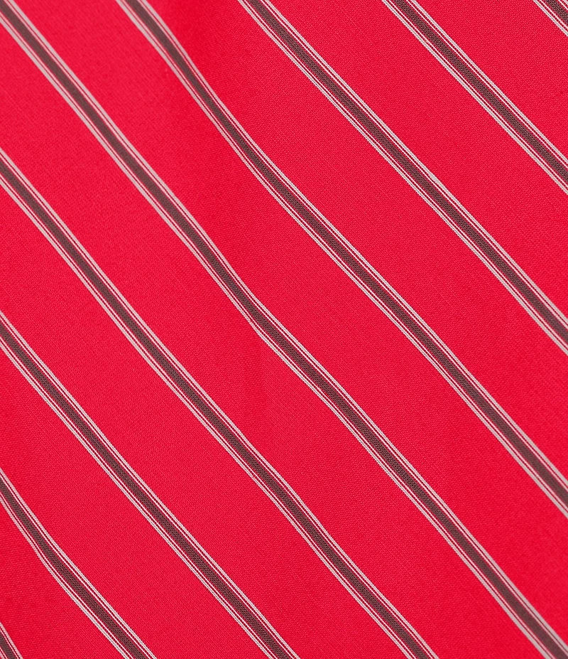 Line And Dot Claudine Stripe Print One-Shoulder Sleeveless Asymmetric Coordinating Top