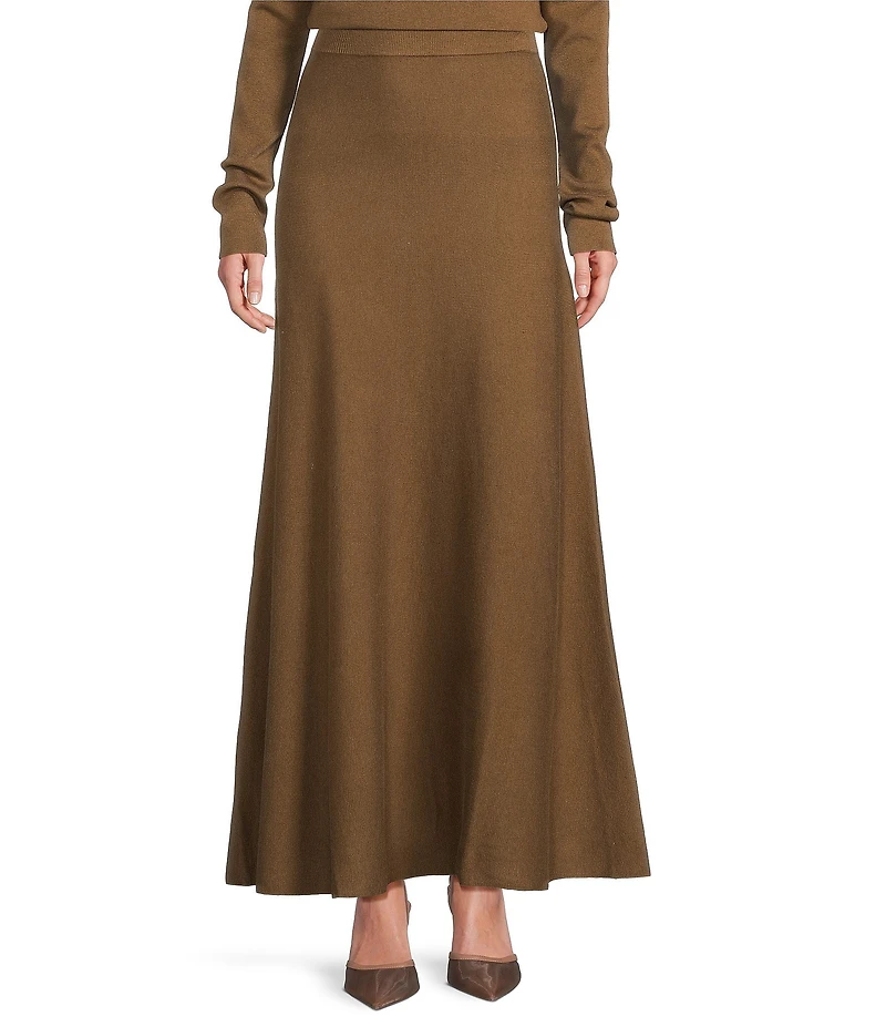 Line and Dot Delania Wool Blend Knit Sweater Maxi Coordinating Skirt