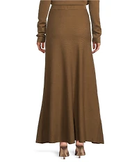 Line and Dot Delania Wool Blend Knit Sweater Maxi Coordinating Skirt